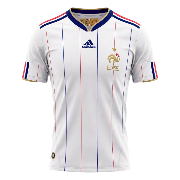 Retro 2010 Mens France Away Jersey