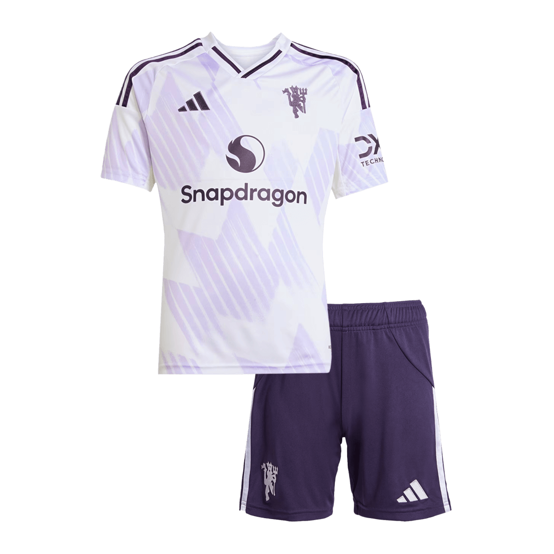 Kids Manchester United Away Kit 2025/26