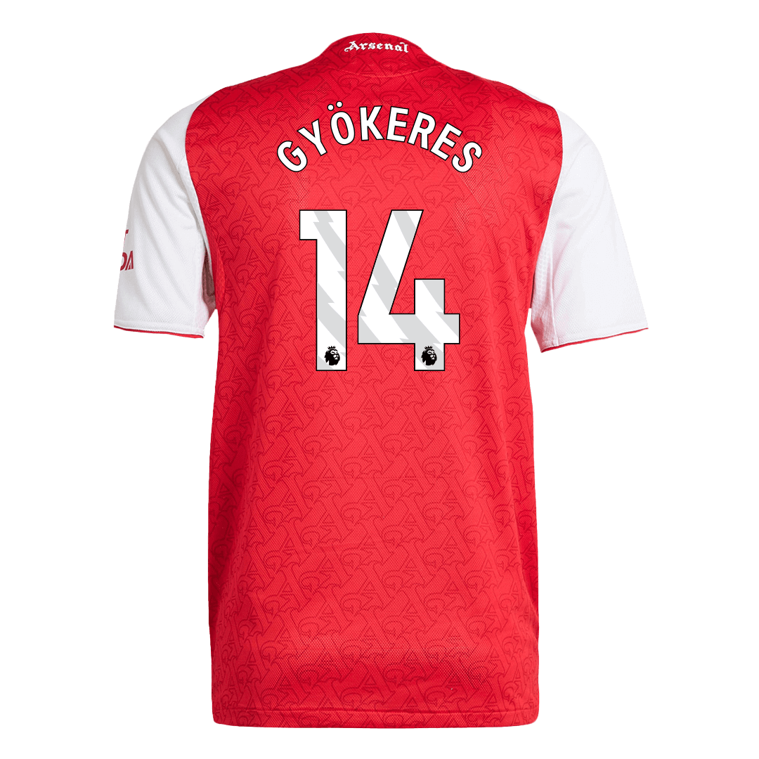 GYÖKERES #14 Mens Arsenal Home Jersey 2025/26 - Player Version (Slim Fit)
