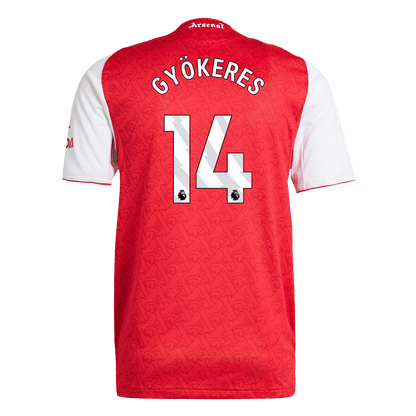 GYÖKERES #14 Mens Arsenal Home Jersey 2025/26 - Player Version (Slim Fit)