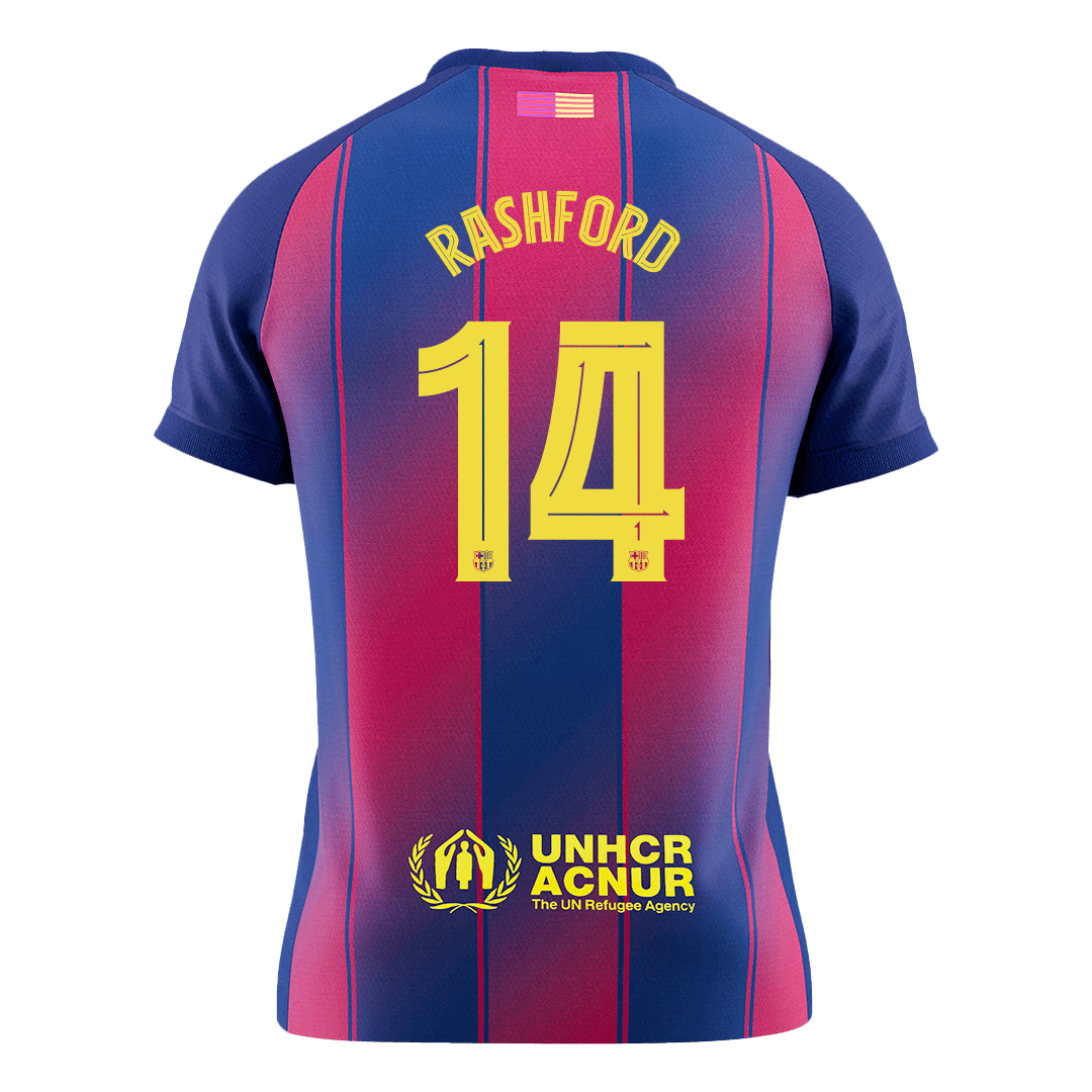 RASHFORD #14 Mens Barcelona Home Jersey 2025/26 - UCL