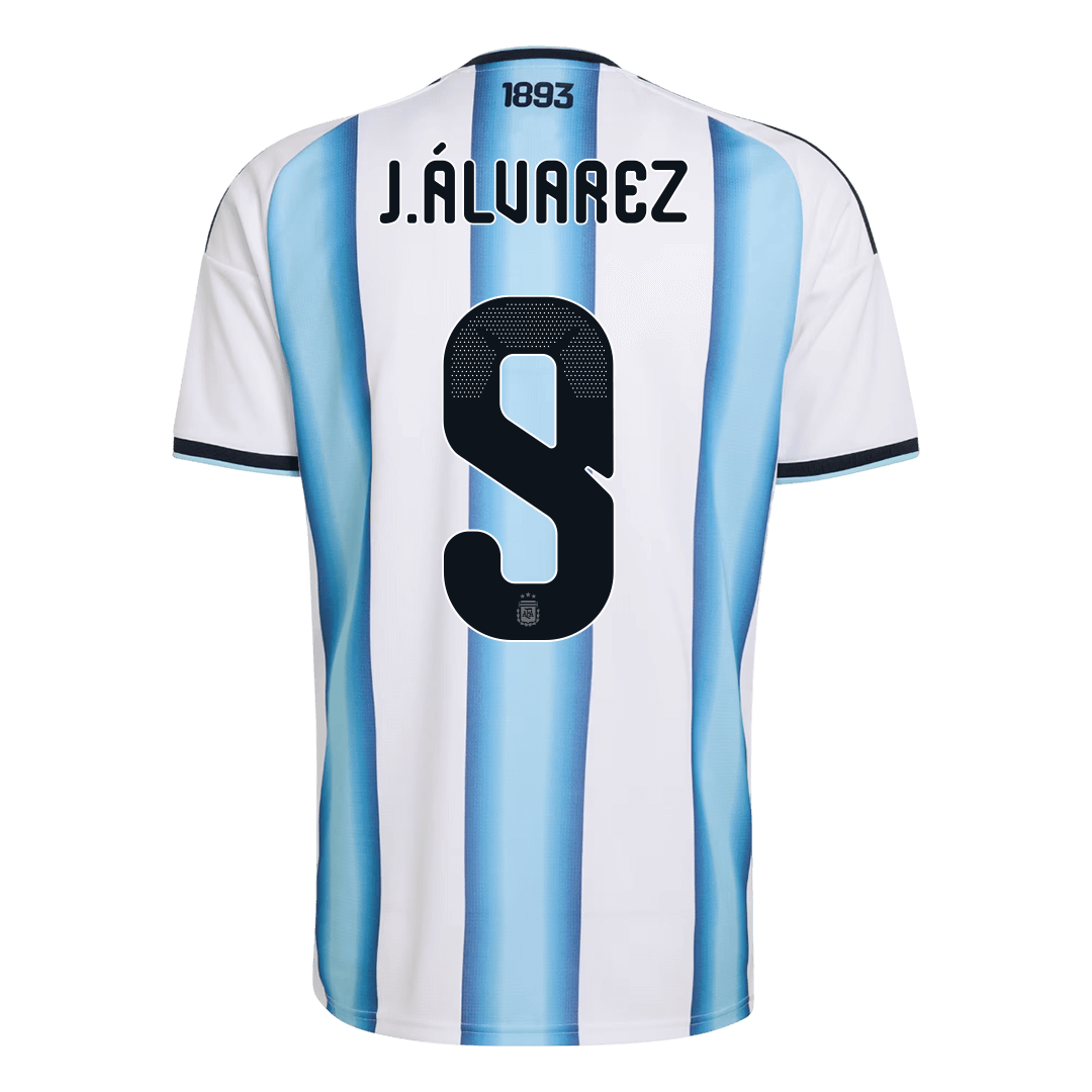 J.ÁLVAREZ #9 Mens Argentina World Cup Home Jersey 2026