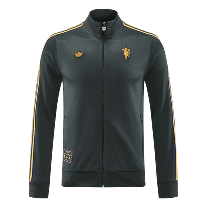 Manchester United 2025/26 Black Training Tracksuit Kit (Top+Pants)