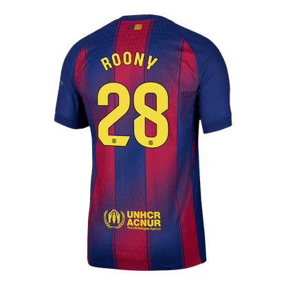 ROONY #28 Mens Barcelona Home Jersey 2025/26 - Player Version (Slim Fit)
