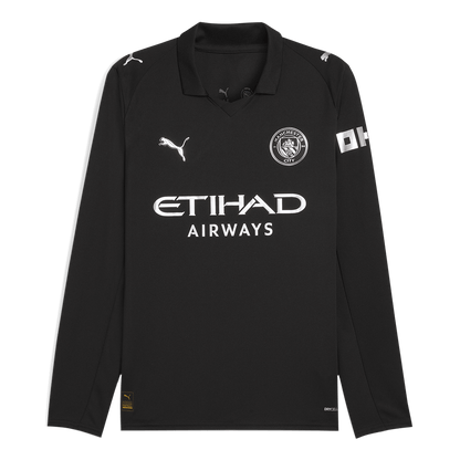 Mens Manchester City Away Long Sleeve Jersey 2025/26