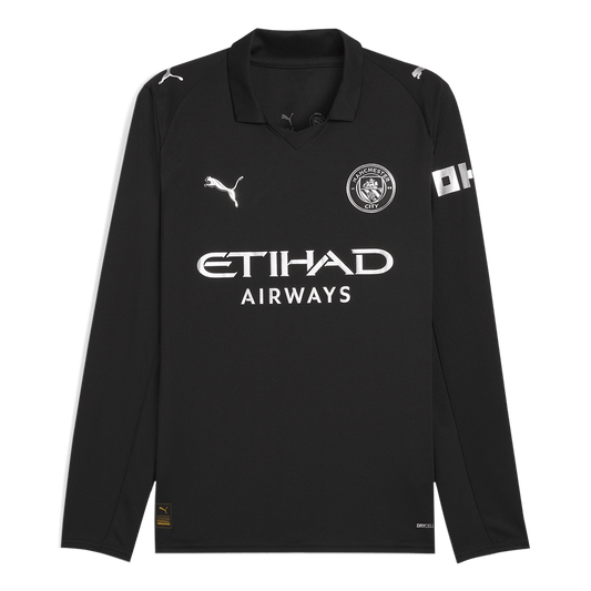 Mens Manchester City Away Long Sleeve Jersey 2025/26