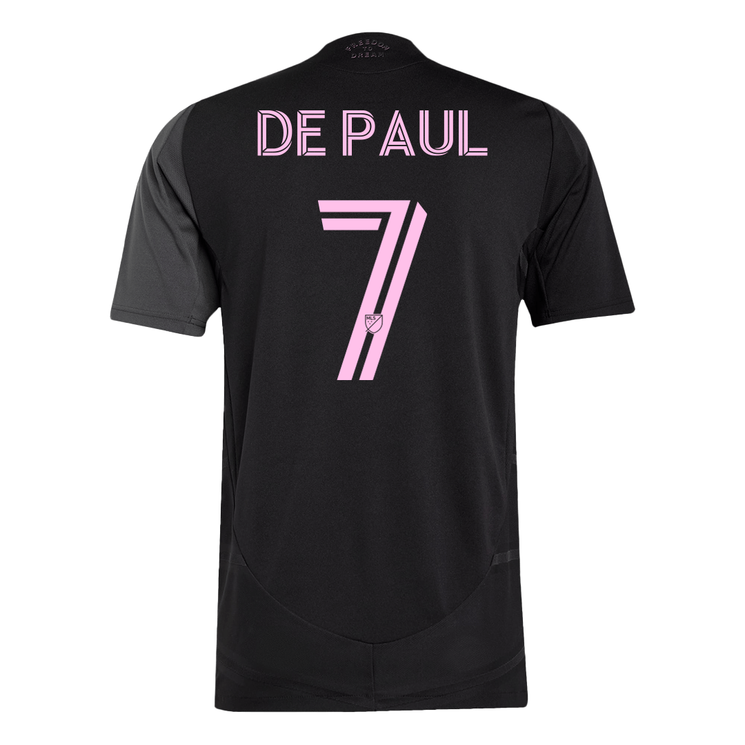 DE PAUL #7 Mens Inter Miami CF Away Jersey 2025 - Player Version (Slim Fit)