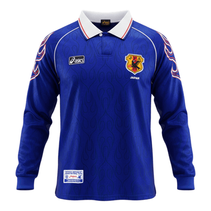 Retro 1998 Mens Japan World Cup Home Long Sleeve Jersey