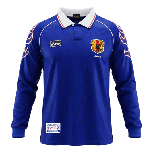 Retro 1998 Mens Japan World Cup Home Long Sleeve Jersey