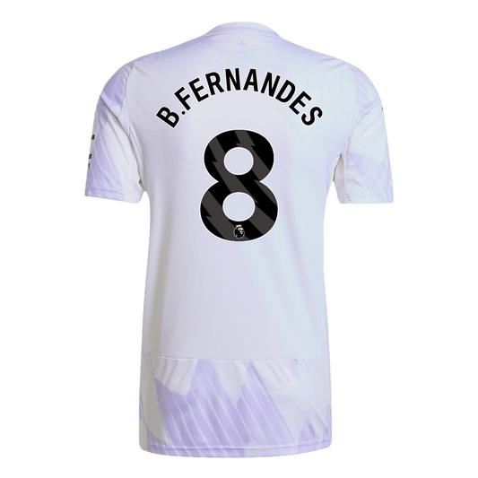 B.FERNANDES #8 Mens Manchester United Away Jersey 2025/26