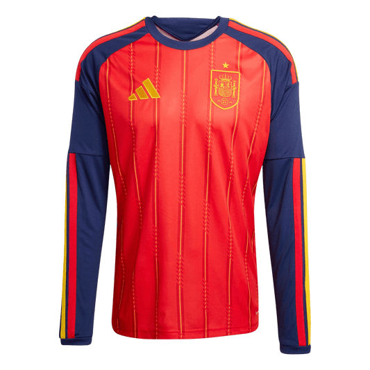 Mens Spain World Cup Home Long Sleeve Jersey 2026