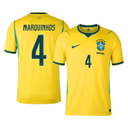 MARQUINHOS #4 Mens Brazil World Cup Home Jersey 2026