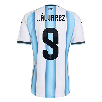 J.ÁLVAREZ #9 Mens Argentina World Cup Home Jersey 2026 - Player Version (Slim Fit)