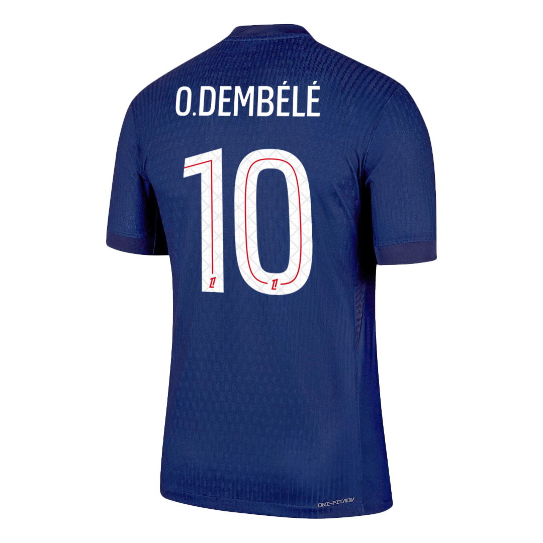 O.DEMBÉLÉ #10 Mens PSG Home Jersey 2025/26 - Player Version (Slim Fit)