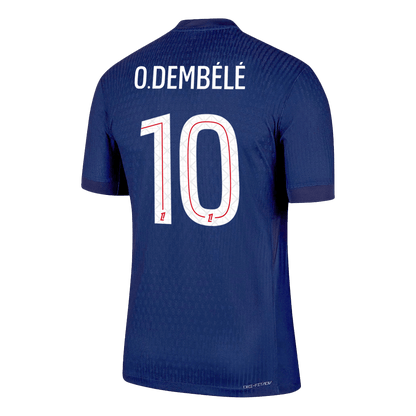O.DEMBÉLÉ #10 Mens PSG Home Jersey 2025/26 - Player Version (Slim Fit)