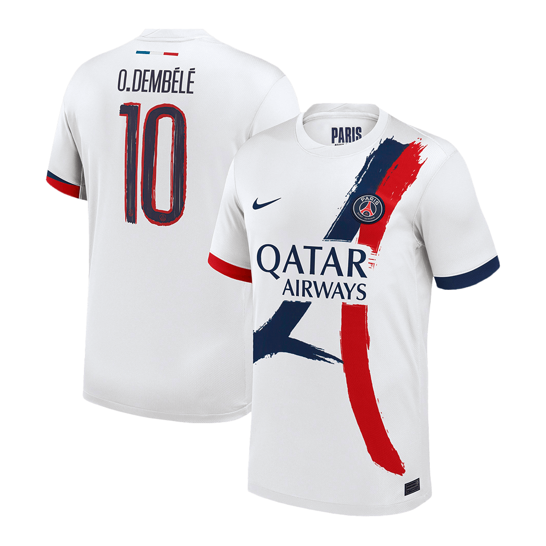 O.DEMBÉLÉ #10 Mens PSG Away Jersey 2025/26 - UCL