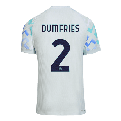 DUMFRIES #2 Mens Inter Milan Away Jersey 2025/26 - Player Version (Slim Fit)