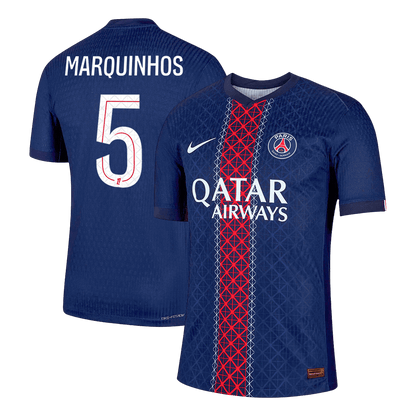 MARQUINHOS #5 Mens PSG Home Jersey 2025/26 - Player Version (Slim Fit)