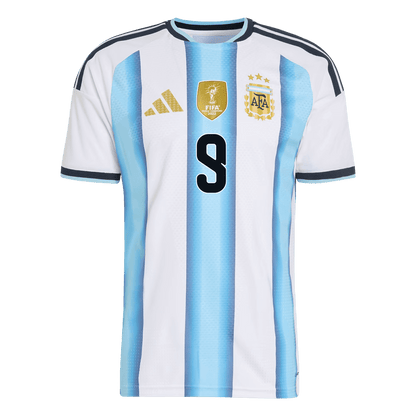 J.ÁLVAREZ #9 Mens Argentina World Cup Home Jersey 2026 - Player Version (Slim Fit)
