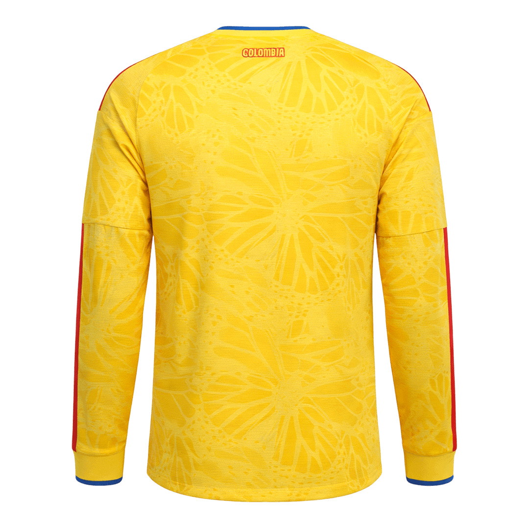 Mens Colombia World Cup Home Long Sleeve Jersey 2026