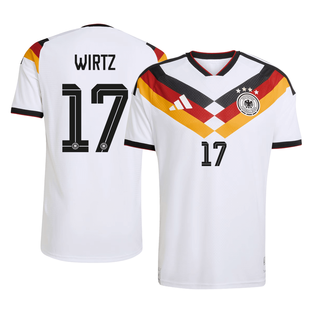WIRTZ #17 Mens Germany World Cup Home Jersey 2026 - Player Version (Slim Fit)