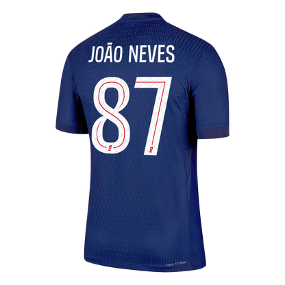 JOÃO NEVES #87 Mens PSG Home Jersey 2025/26 - Player Version (Slim Fit)