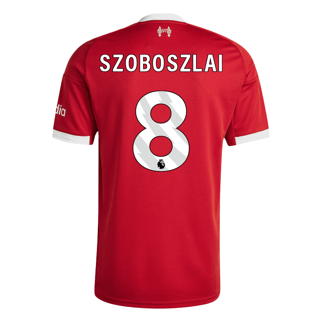SZOBOSZLAI #8 Mens Liverpool Home Jersey 2025/26