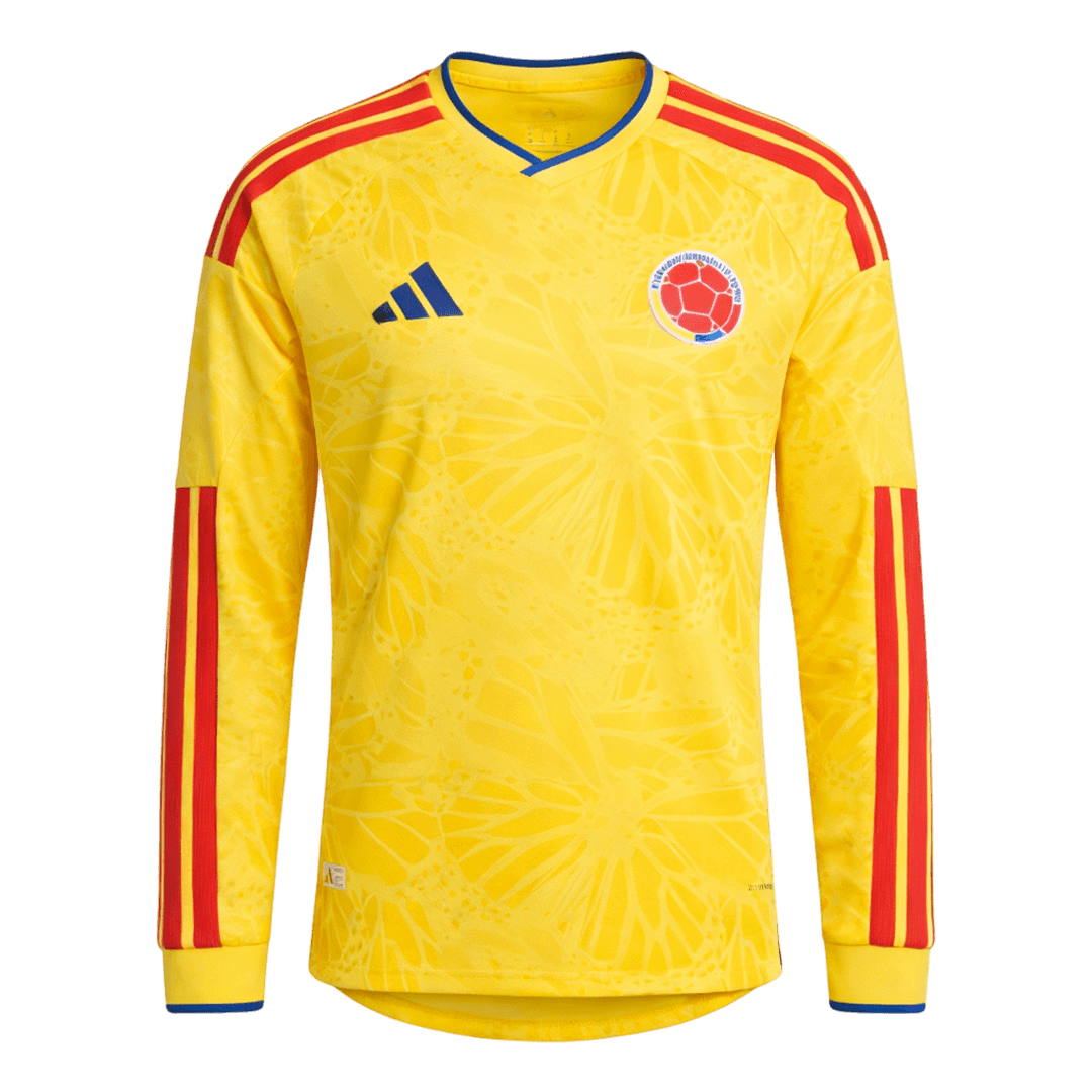 Mens Colombia World Cup Home Long Sleeve Jersey 2026