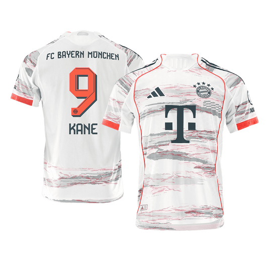 KANE #9 Mens Bayern Munich Away Jersey 2025/26 - Player Version (Slim Fit)