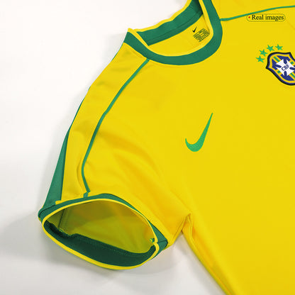 Retro CAFU #2 1998 Mens Brazil World Cup Home Jersey