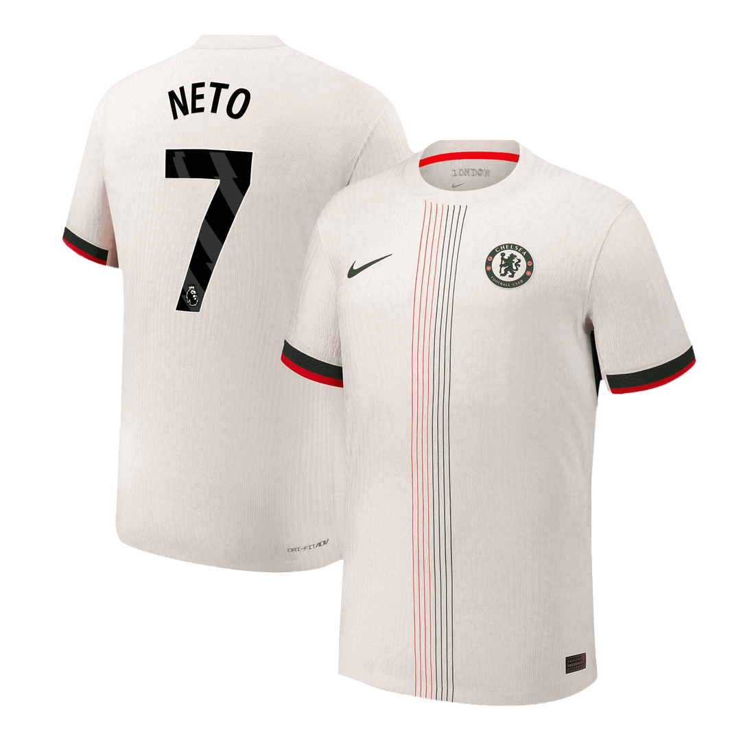 NETO #7 Mens Chelsea Away Jersey 2025/26 - Player Version (Slim Fit)