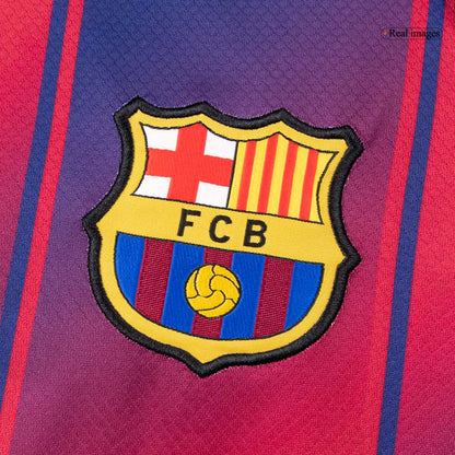 Mens Barcelona Home Long Sleeve Jersey 2025/26