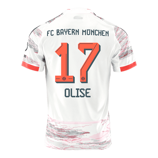 OLISE #17 Mens Bayern Munich Away Jersey 2025/26
