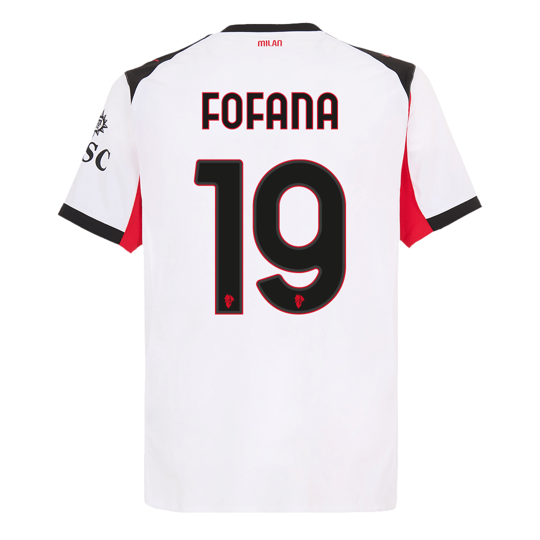 FOFANA #19 Mens AC Milan Away Jersey 2025/26 - Player Version (Slim Fit)
