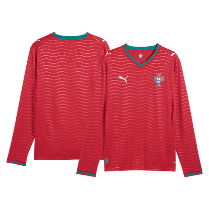 Mens Portugal World Cup Home Long Sleeve Jersey 2026