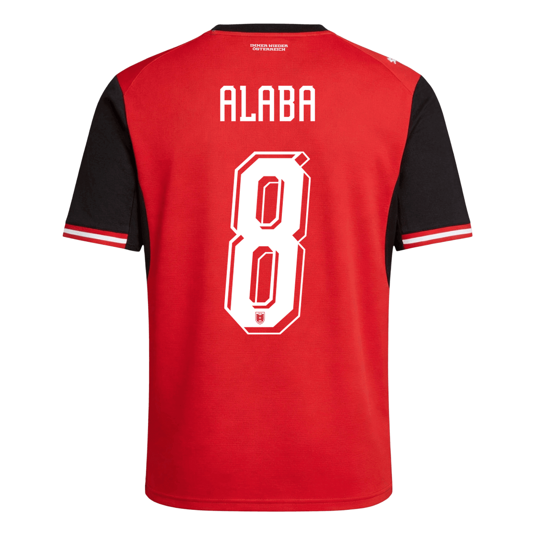 ALABA #8 Mens Austria World Cup Home Jersey 2026