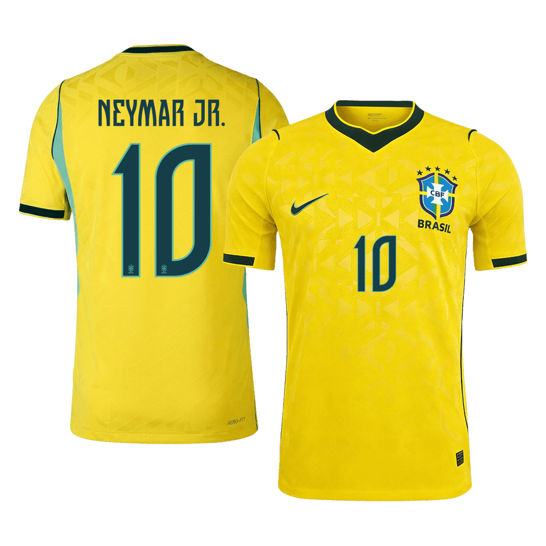 NEYMAR JR. #10 Mens Brazil World Cup Home Jersey 2026 - Player Version (Slim Fit)