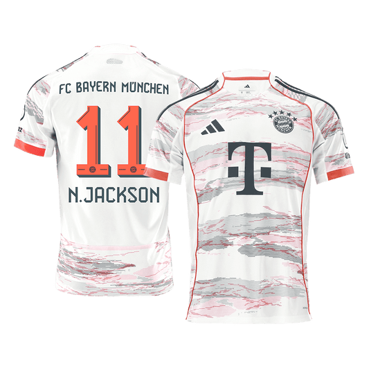 N.JACKSON #11 Mens Bayern Munich Away Jersey 2025/26