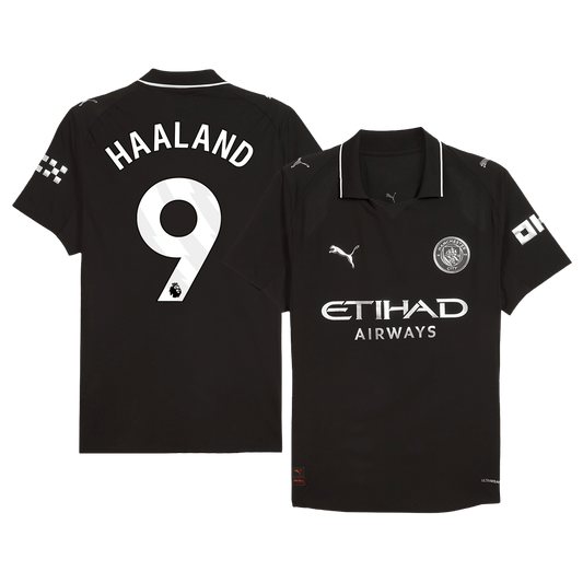 HAALAND #9 Mens Manchester City Away Jersey 2025/26 - Player Version (Slim Fit)