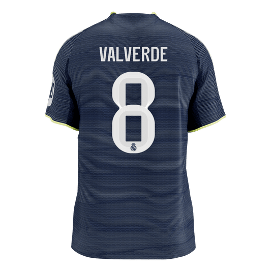 VALVERDE #8 Mens Real Madrid Away Jersey 2025/26 - Player Version (Slim Fit) [PREMIUM]