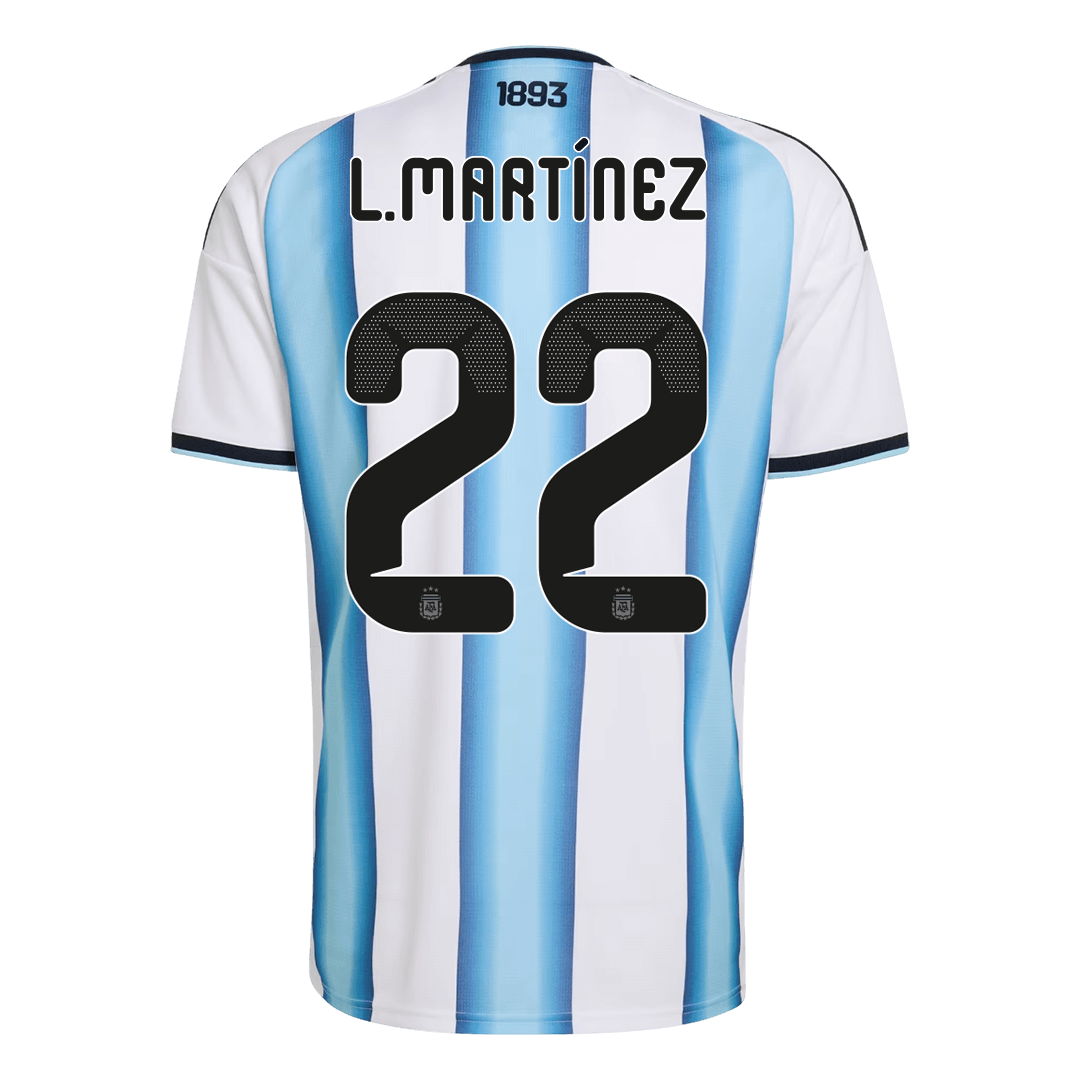 L.MARTÍNEZ #22 Mens Argentina World Cup Home Jersey 2026