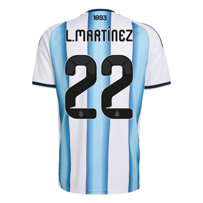 L.MARTÍNEZ #22 Mens Argentina World Cup Home Jersey 2026