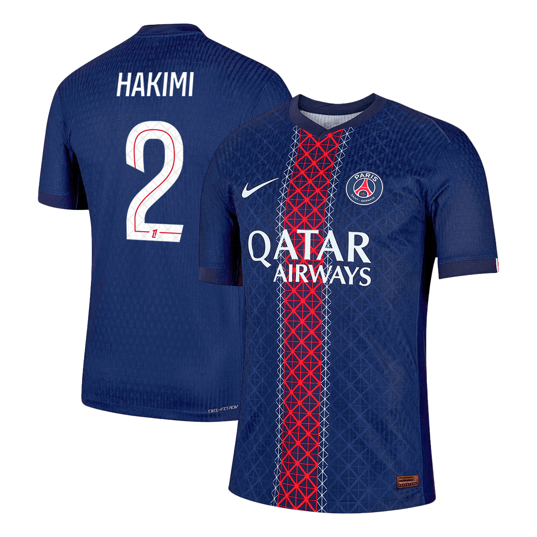 HAKIMI #2 Mens PSG Home Jersey 2025/26 - Player Version (Slim Fit)