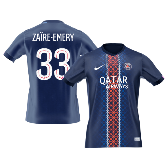 ZAïRE EMERY #33 Mens PSG Home Jersey 2025/26 [PREMIUM]