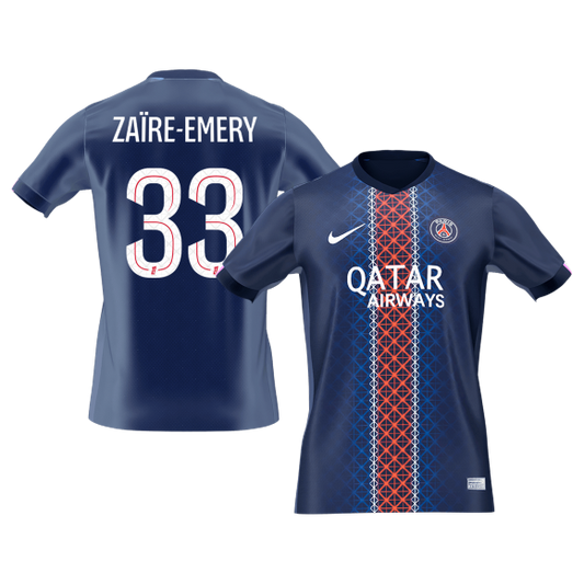 ZAïRE EMERY #33 Mens PSG Home Jersey 2025/26 [PREMIUM]