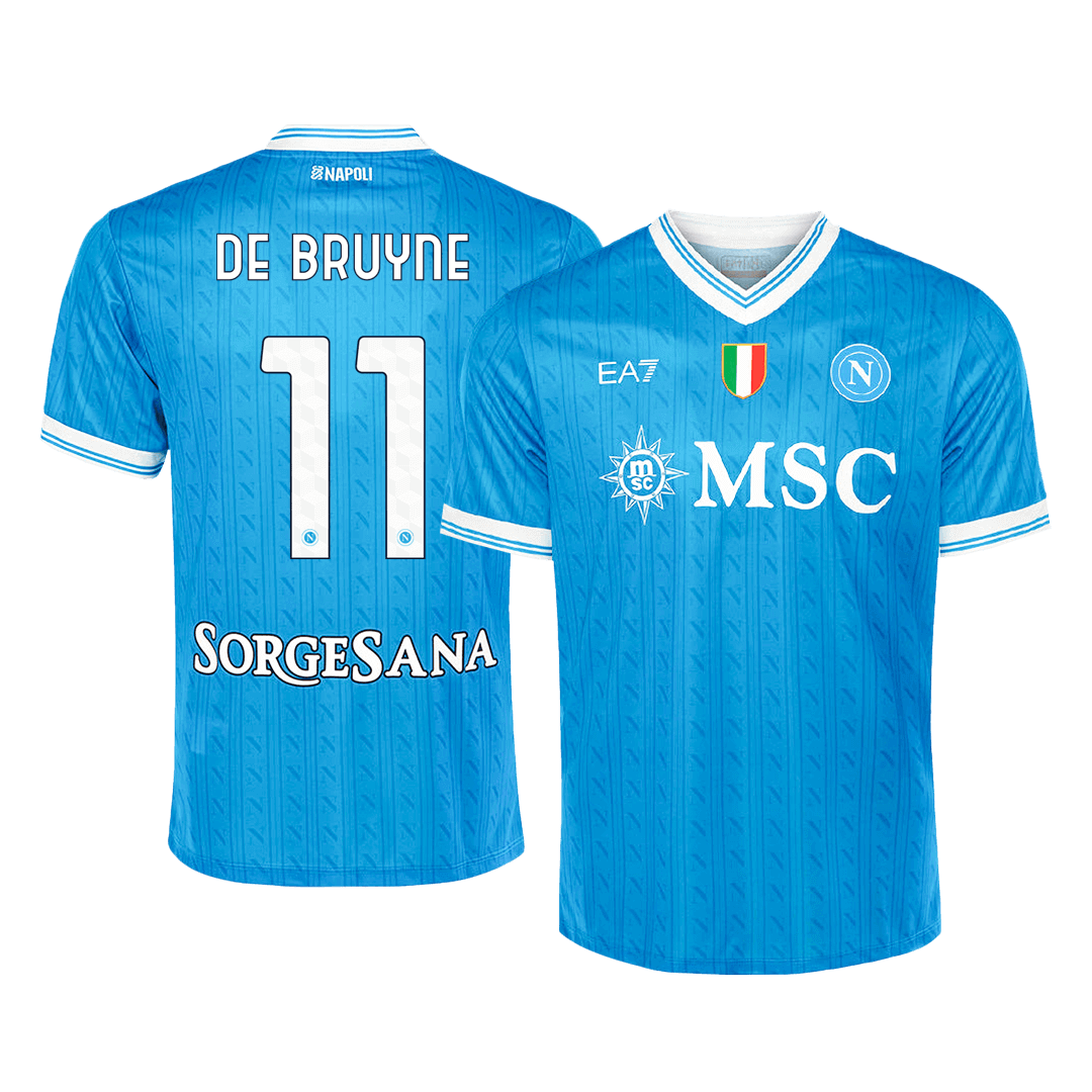 DE BRUYNE #11 Mens Napoli Home Jersey 2025/26