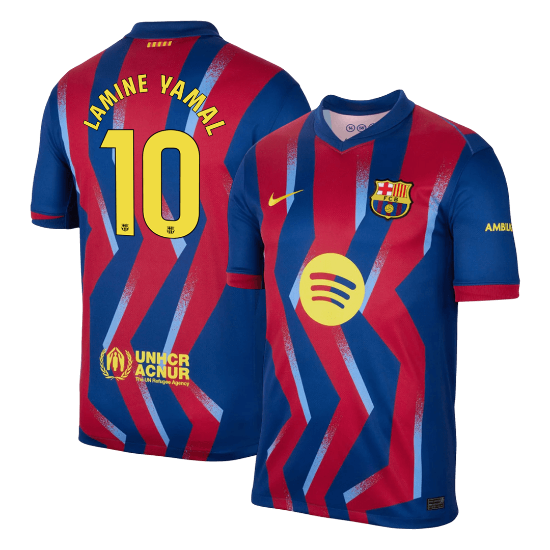 LAMINE YAMAL #10 Mens Barcelona Fourth Jersey 2025/26