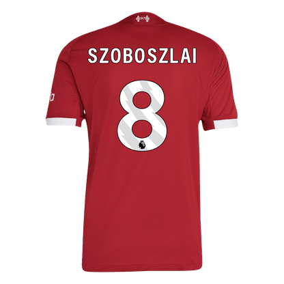 SZOBOSZLAI #8 Mens Liverpool Home Jersey 2025/26 - Player Version (Slim Fit)