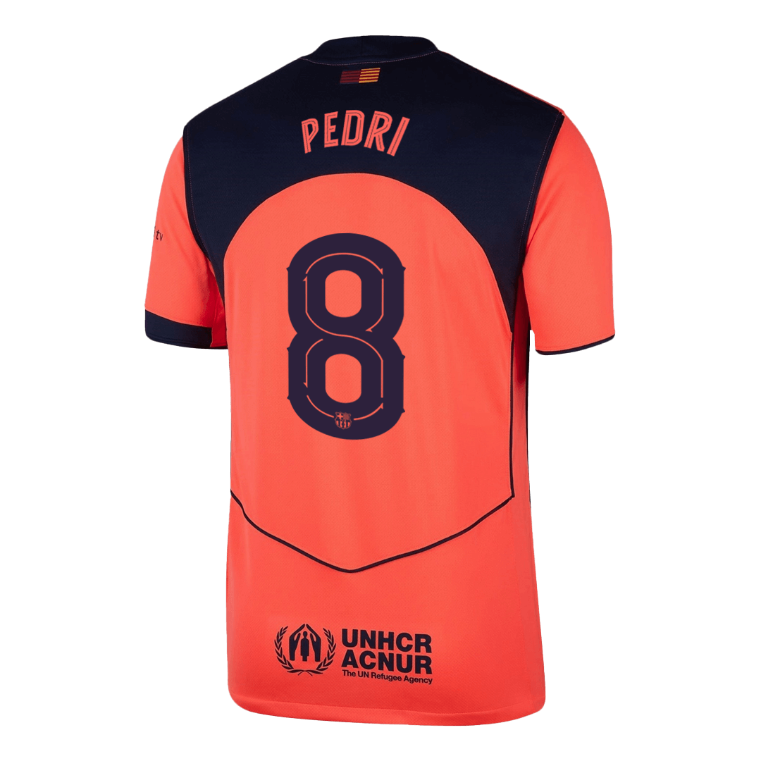 PEDRI #8 Mens Barcelona Third Jersey 2025/26 - UCL