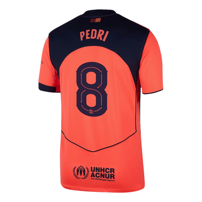 PEDRI #8 Mens Barcelona Third Jersey 2025/26 - UCL
